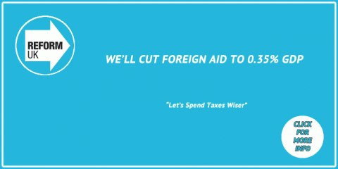 cut foreign aid banner small
